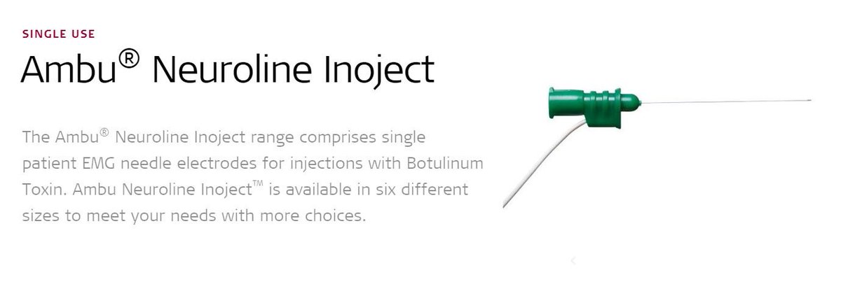 Aguja Inoject / AMBU/ Neuroline/ 50x0.50mm/ 25G/ Amarillo/ Caja 10 uds.