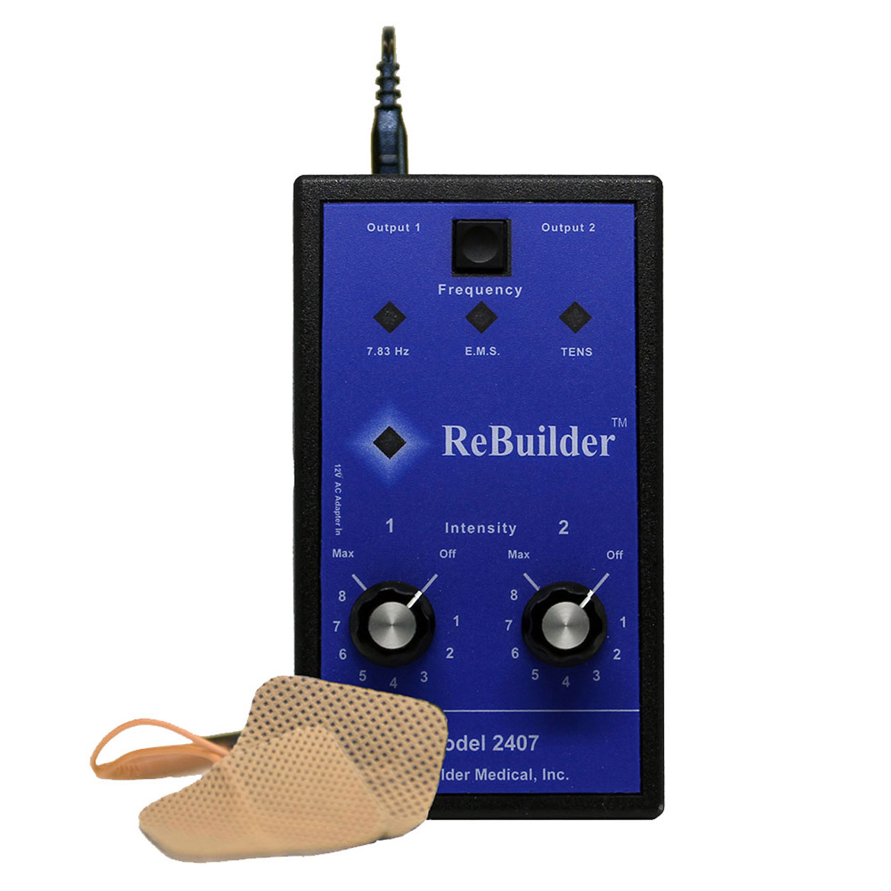 ReBuilder 2407 Terapia Neuropatía y Dolor Estimulador Electrónico Kit 
