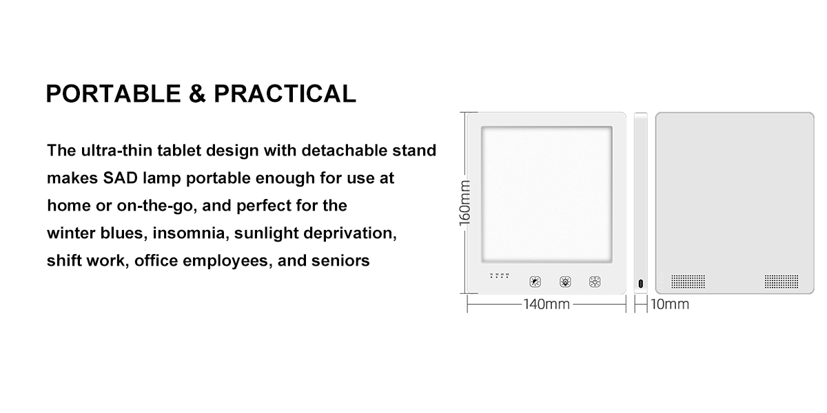 LED Lámpara Luminoterapia 10000 Lux ELICE