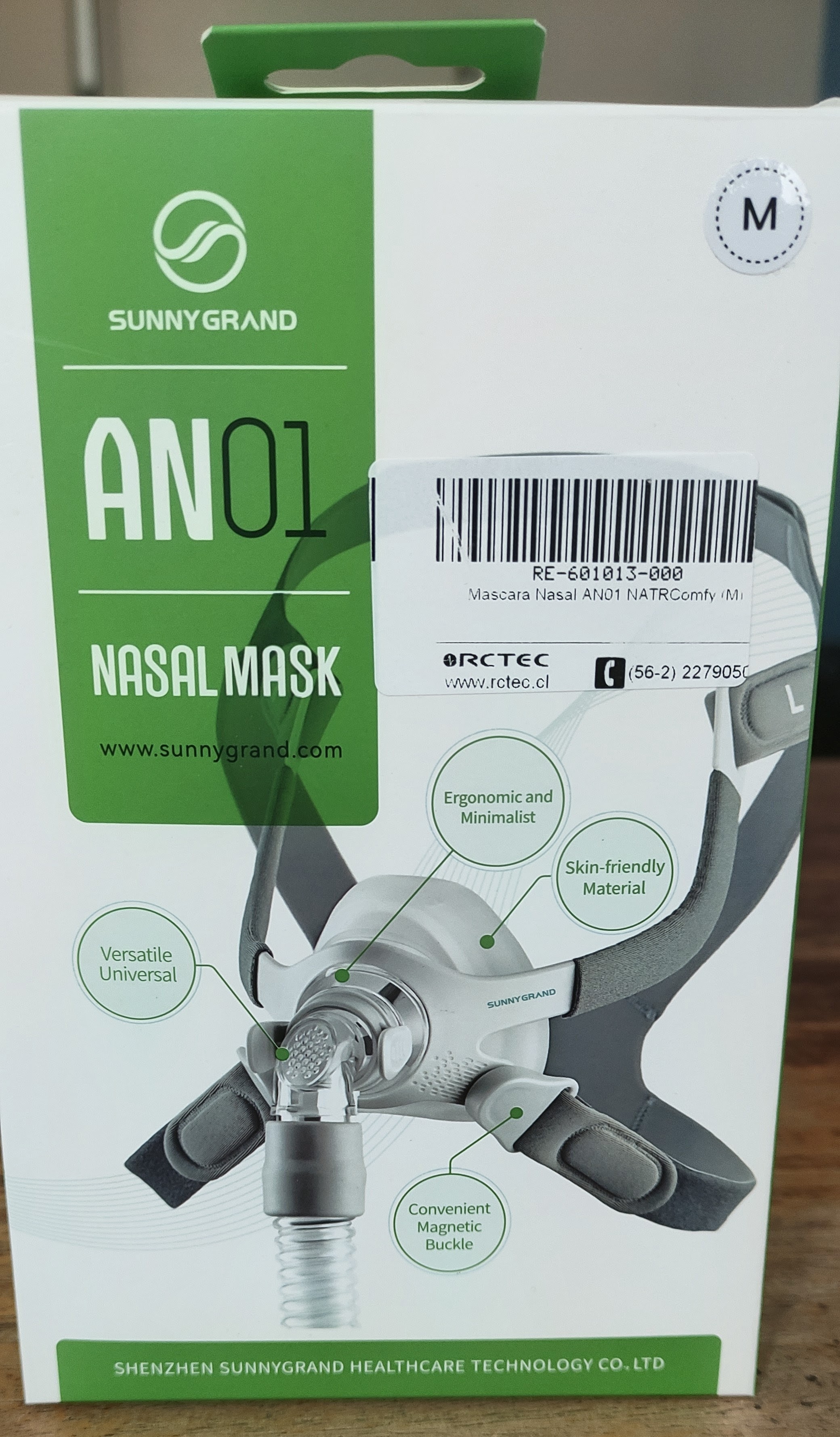 Mascara nasal SG AN01 NatrComfy Talla M