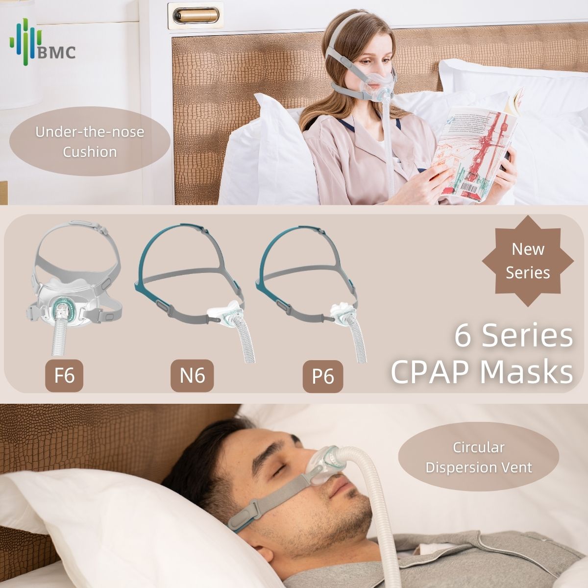Mascarilla N6 Nasal BMC (M)